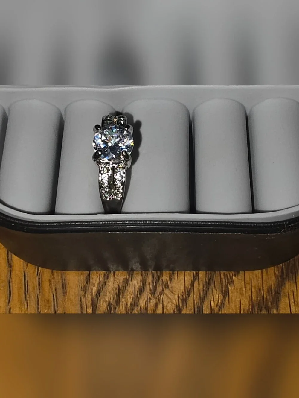 Round-Cut Cubic Zirconia Solitaire Ring - Size 8